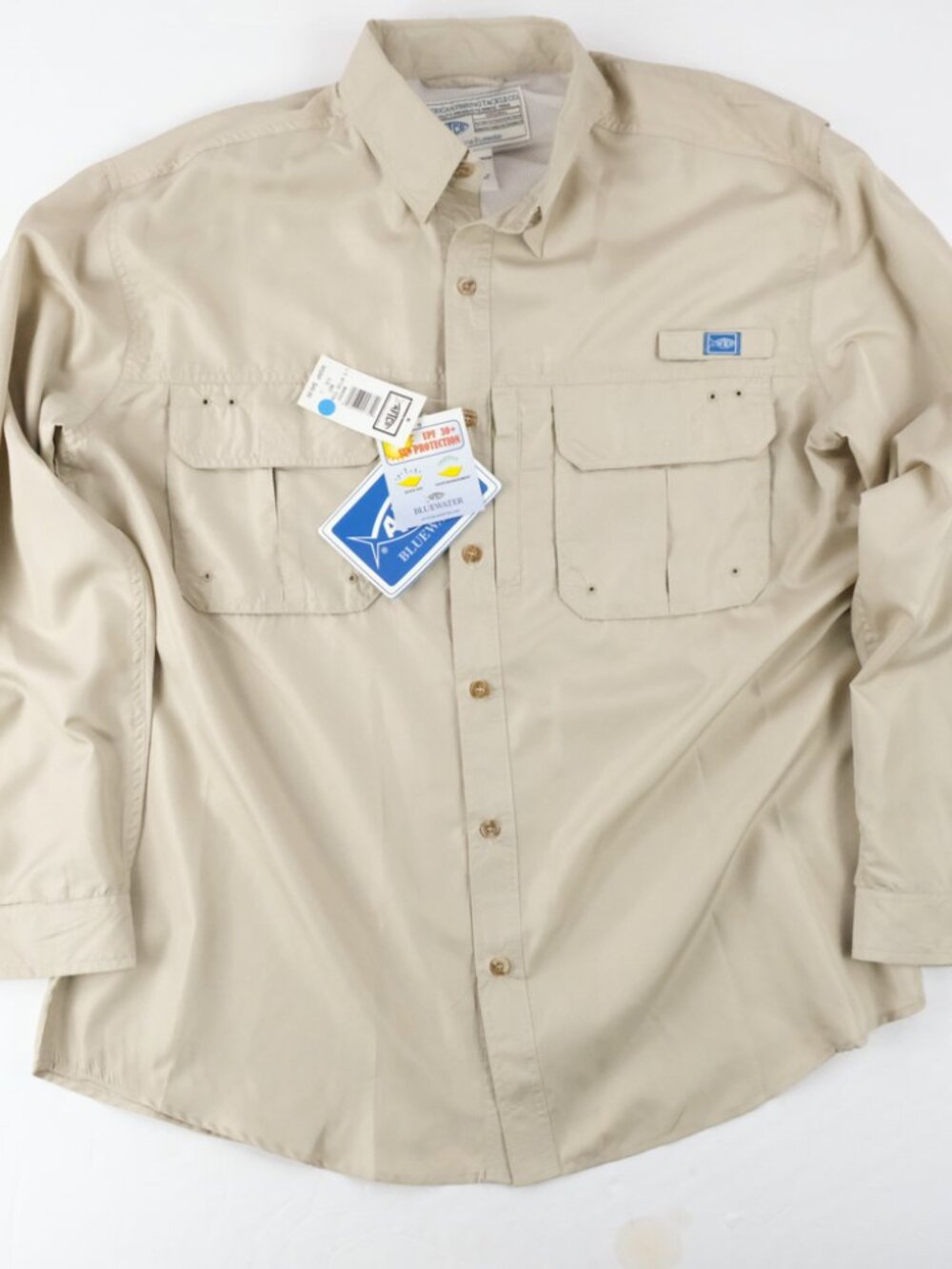 AFTCO shirt Men's size Large AF tech performance guide fishing workwear vented